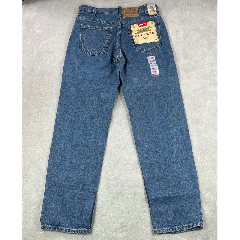 Vintage Levi's 550 Jeans Mens 32x30 Blue Relaxed Fit Orange Tab Made in USA 90s - Picture 6 of 16
